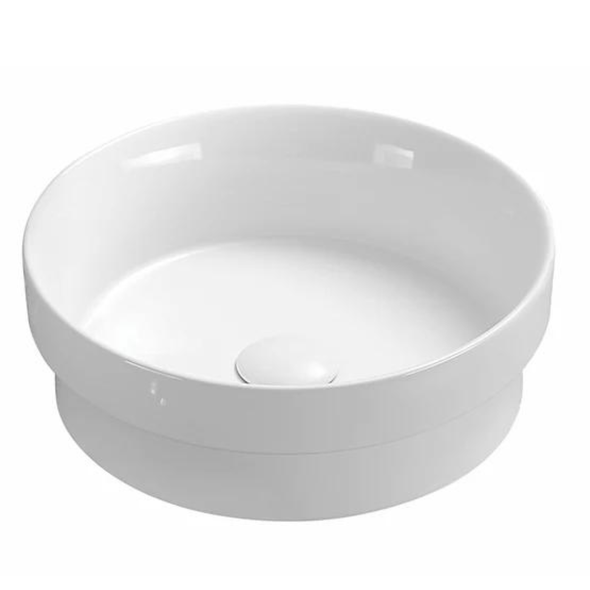 POSEIDON Matte White Ceramic Basin (Round: 360x360x120)