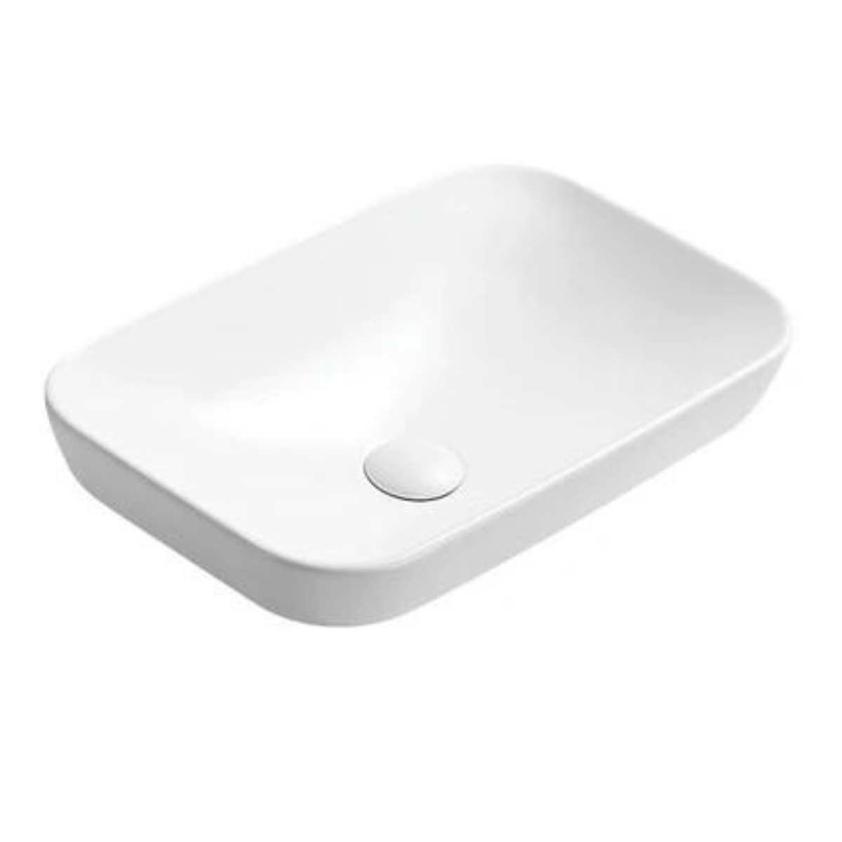 POSEIDON Matte White Ceramic Basin (Rectangle: 515x340x155mm)