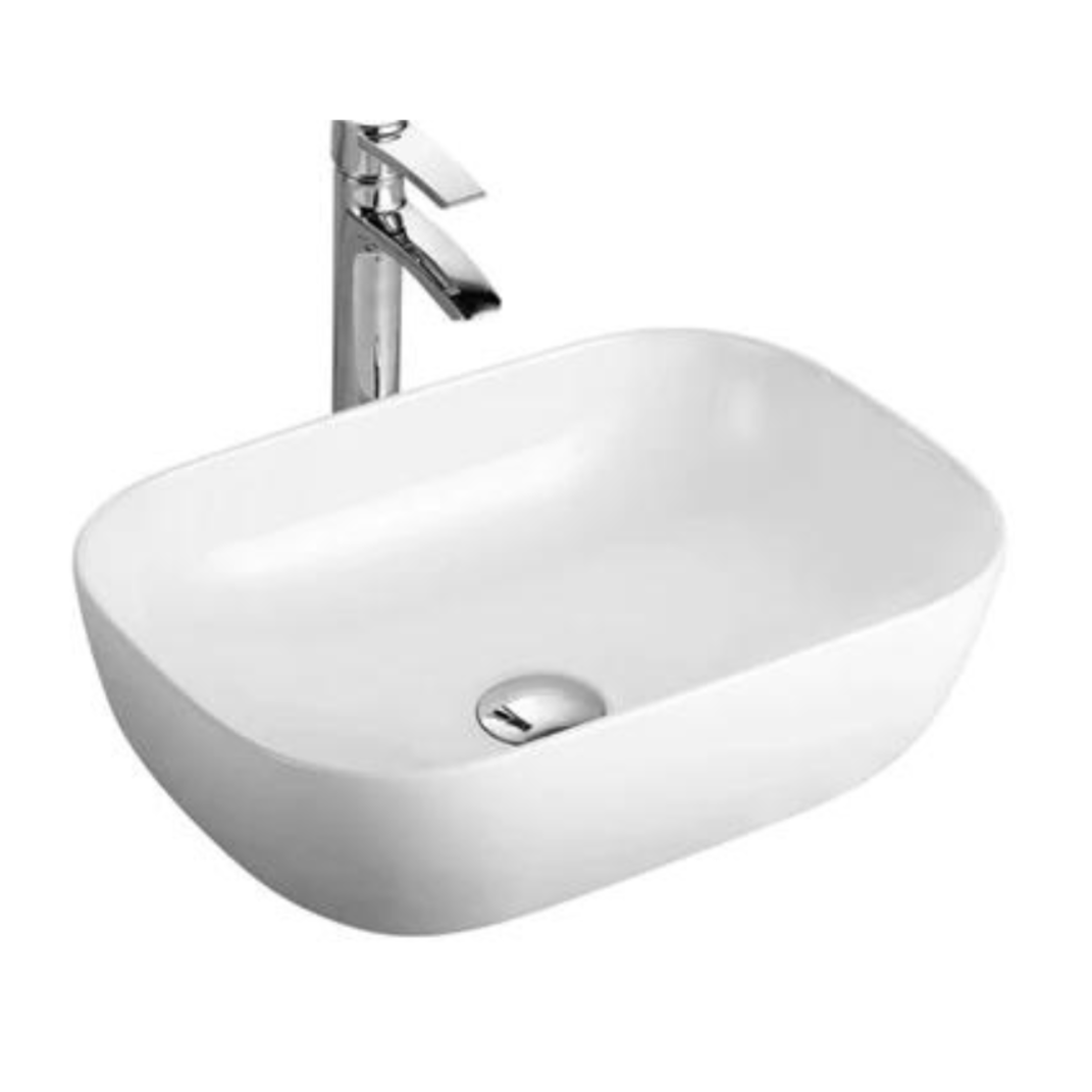 POSEIDON White Ultra Slim Basin (Rectangle: 460x320x135)