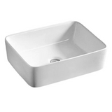 POSEIDON Gloss White Basin (Rectangle: 490x375x130)
