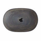 VALE 95 Counter-Top Basin - Natural Oak (Oval: 585x400x125)