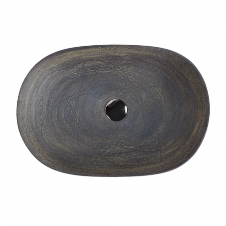 VALE 95 Counter-Top Basin - Natural Oak (Oval: 585x400x125)