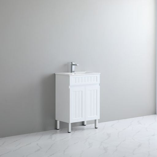 ACACIA SHAKER PVC Floor Vanity 600
