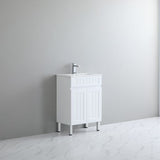 ACACIA SHAKER PVC Floor Vanity 600
