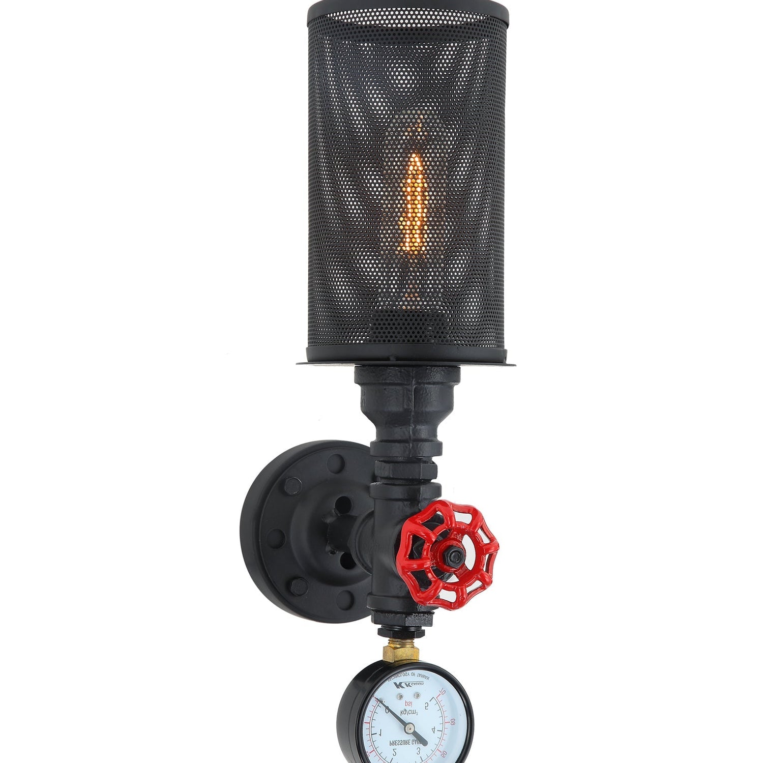 VENETO: Industrial Aged Iron Decorative Wall Light