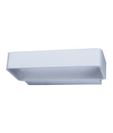 VENICE: LED Interior Matte White Rectangular Up/Down Wall Light