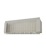 VIENNA: LED Interior Rectangular with Clear / Frost Ribbed Diffuser Wall Light