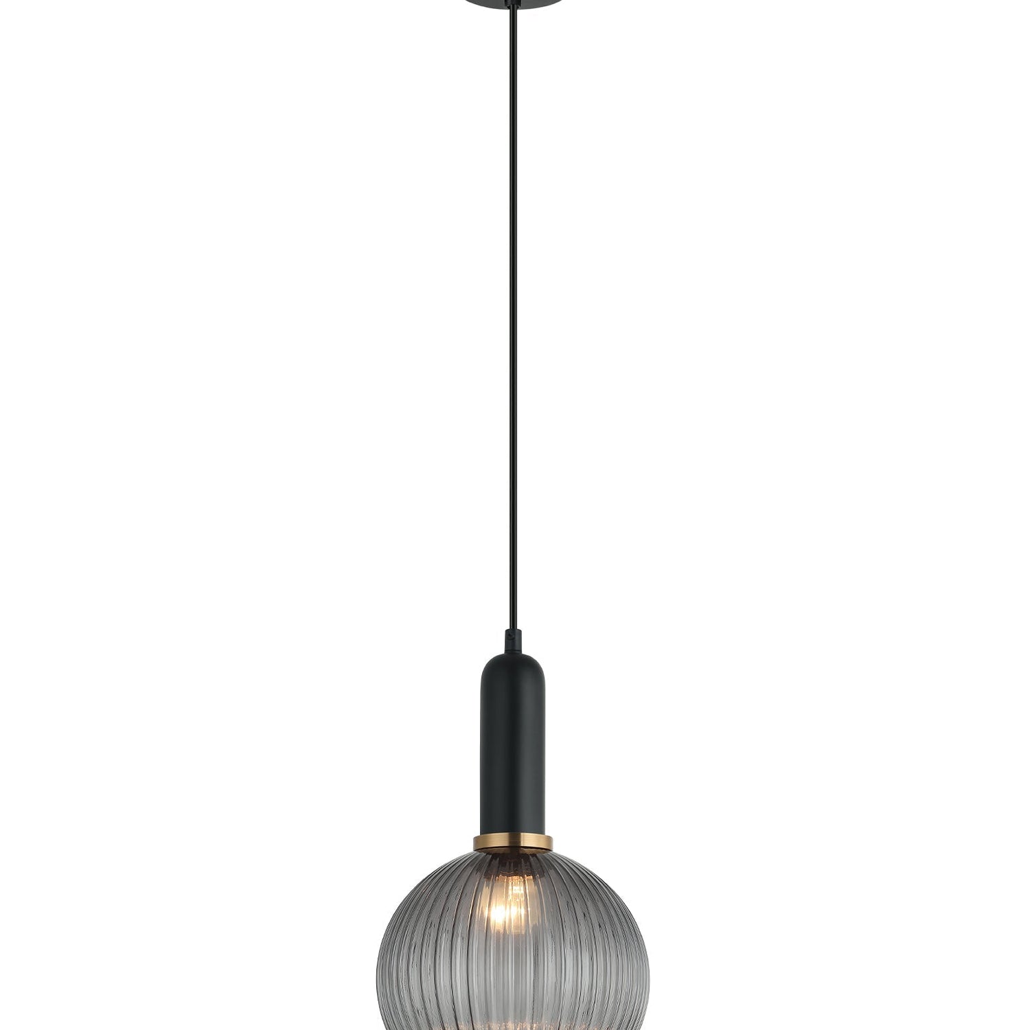 VINTAJ: Interior Wine Glass Shape Ribbed Glass Pendant Lights