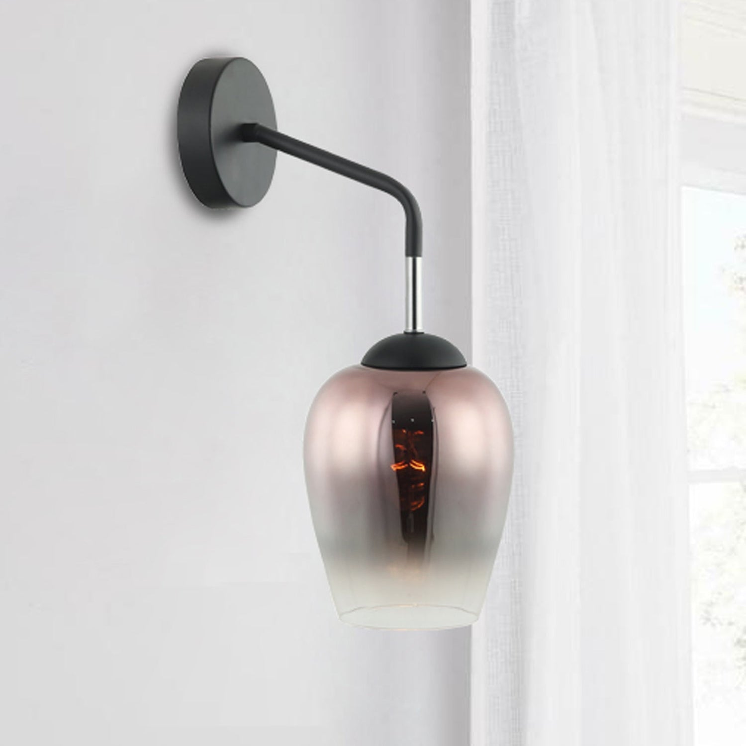 VINUM: Interior Wine Glass Shape with Colour Fading Effect Wall Lights