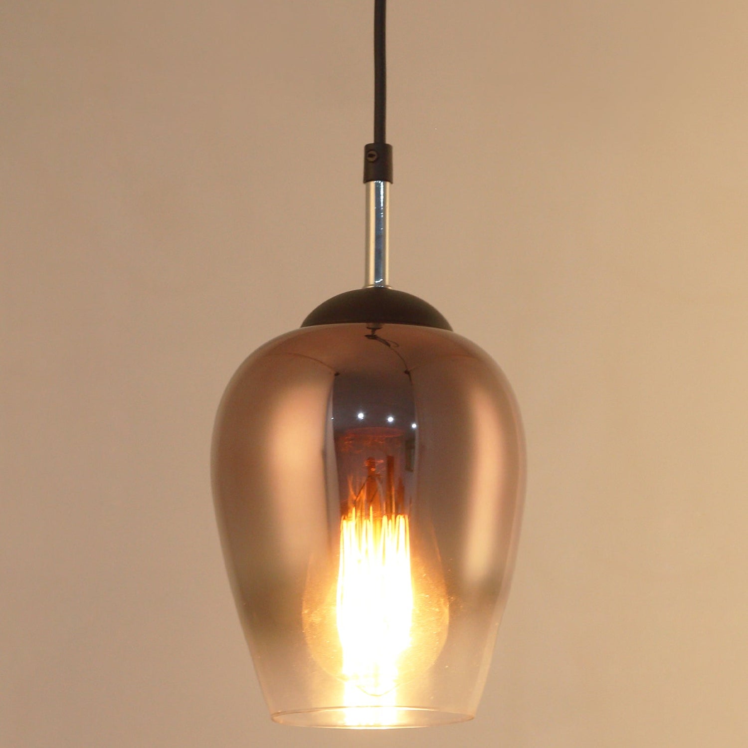 VINUM: Interior Wine Glass Shape Colour Fading Effect Glass Pendant Lights