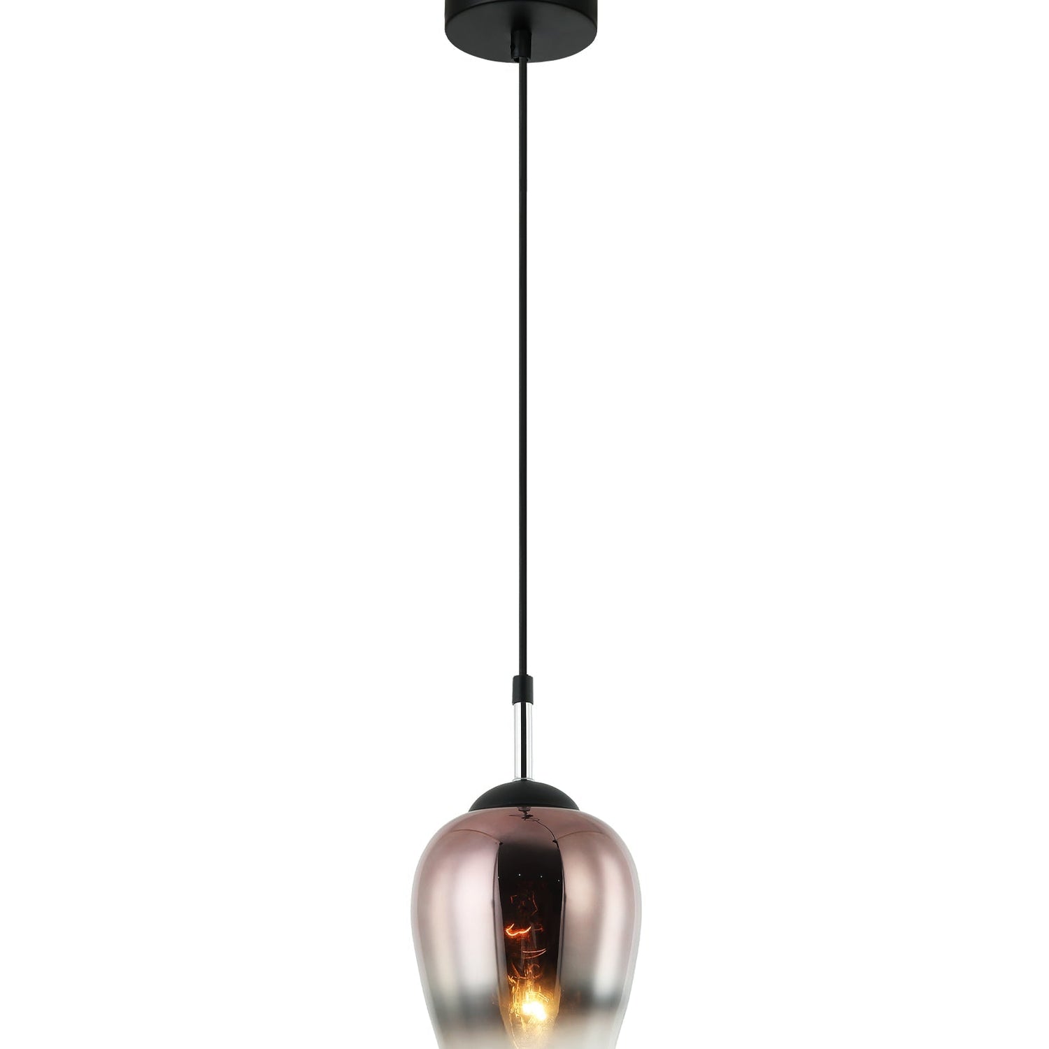 VINUM: Interior Wine Glass Shape Colour Fading Effect Glass Pendant Lights
