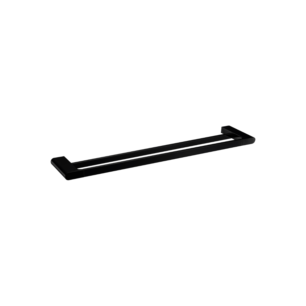 VOG Double Towel Rail 800mm - Black