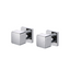 VOG Chrome Cubic Shower Wall Taps