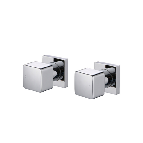 VOG Chrome Cubic Shower Wall Taps
