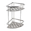 VOG Stainless Steel 2 Tier Shower Caddy Shelf - Chrome