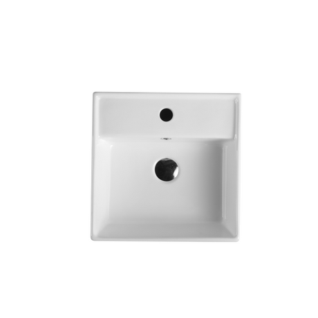 Vento 41M Wall Hung Basin White (Square: 410x410x150)