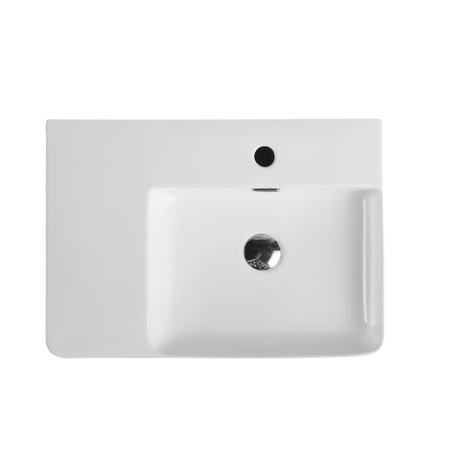 Vento 60ML Wall Hung Basin White (Rectangle: 605x430x120mm)