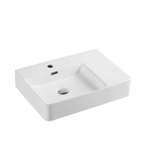 Vento 60MR Rectangular Wall Hung Basin White 600mm*120mm