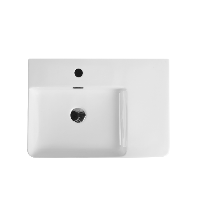 Vento 60MR Rectangular Wall Hung Basin White 600mm*120mm