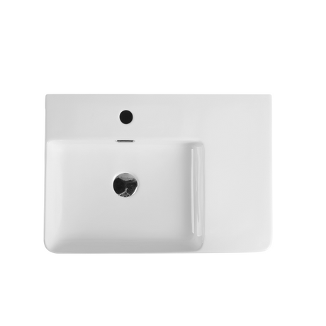 Vento 60MR Rectangular Wall Hung Basin White 600mm*120mm