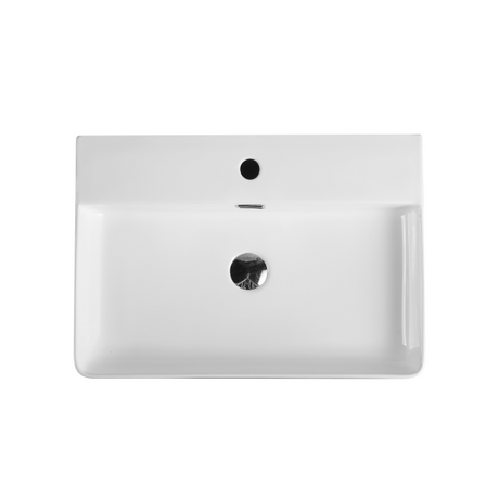 Vento 60M Wall Hung Basin White (Rectangle: 590x430x120mm)