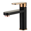 Vetto Basin Mixer - Black & Rose Gold