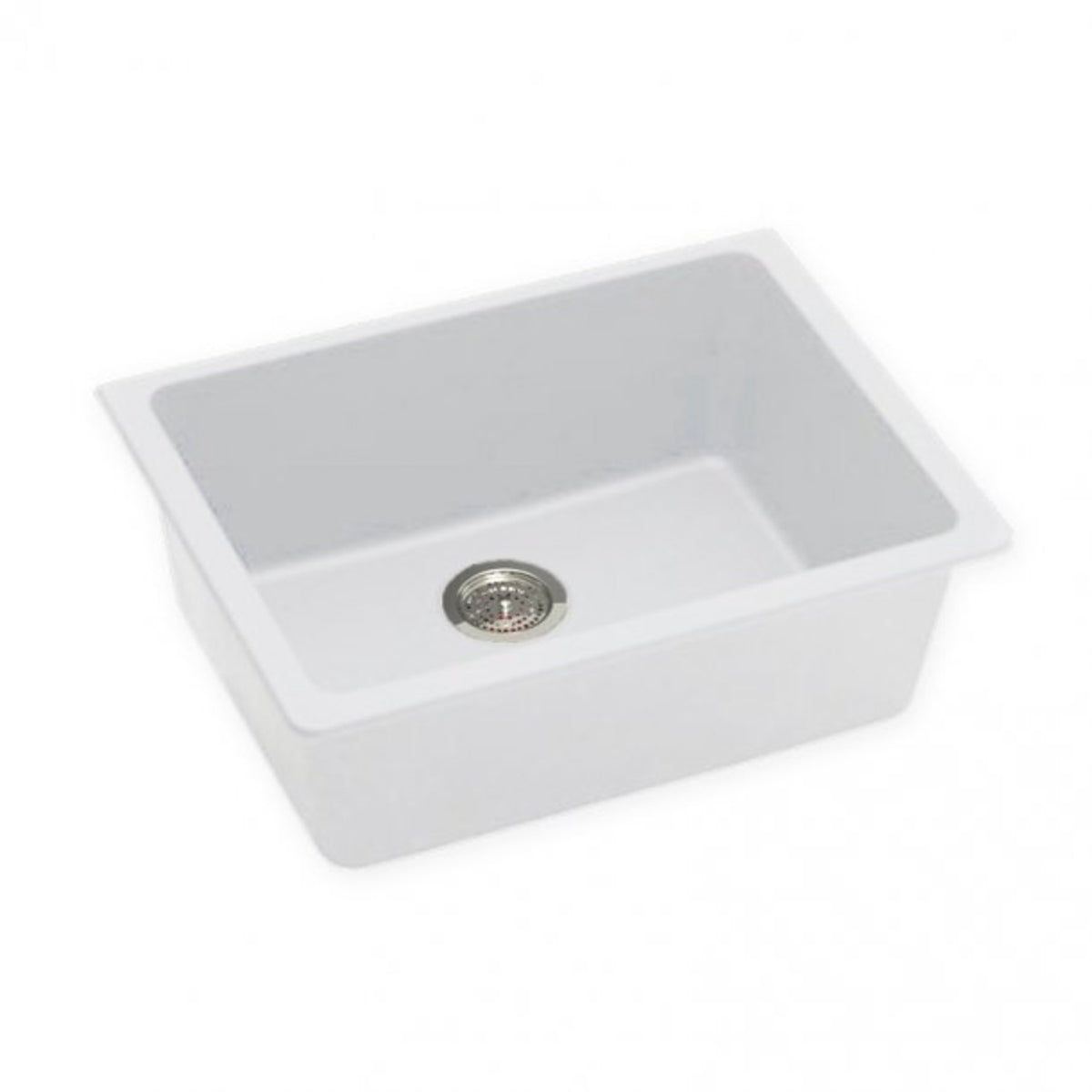  ARETE White Granite Quartz Stone Kitchen Sink 635x470mm
