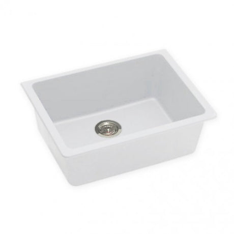  ARETE White Granite Quartz Stone Kitchen Sink 635x470mm