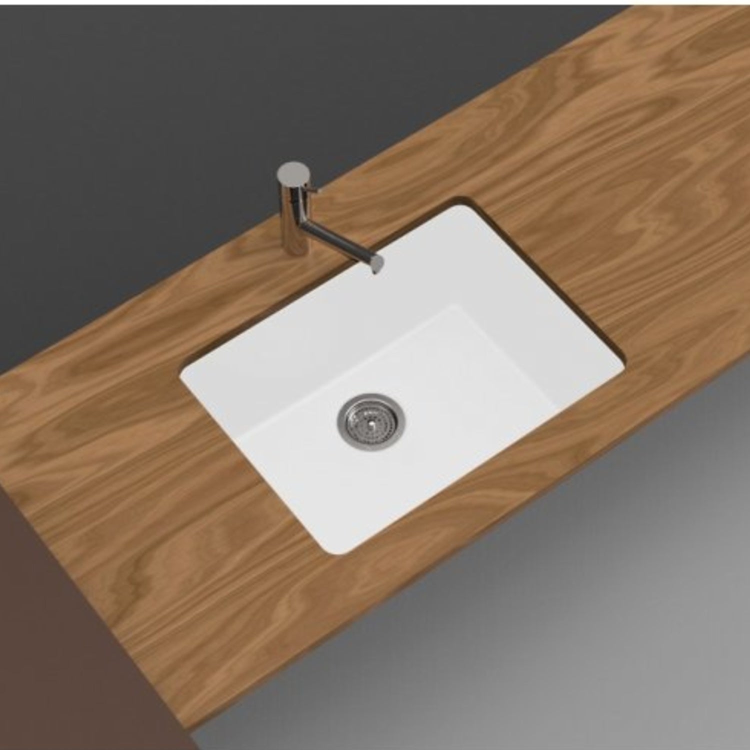  ARETE White Granite Quartz Stone Kitchen Sink 635x470mm