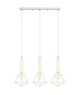 BLACKBAND & WHITEBAND Pendant Light 3x Bird Cage With Bar Base