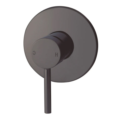Pentro Round Shower Mixer Tap - Brushed Gun Metal