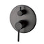 Pentro Round Wall Mixer Tap With Diverter - Brushed Gun Metal