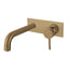 Pentro Wall Mixer With Round Spout - Brushed Brass