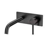 Pentro Wall Mixer With Round Spout - Brushed Gun Metal