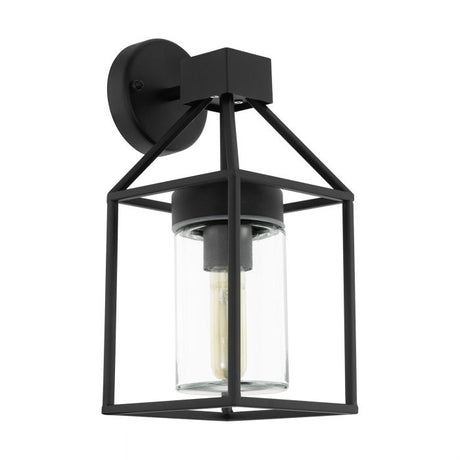 Wall Light TRECATE 96 Zinc-Plated Steel Black