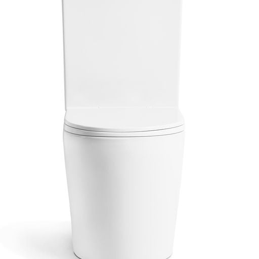 Stella Rimless Back to Wall Gloss White Toilet Suite