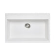 White Carysil Granite Single Bowl Kitchen Sink - 780x510x220mm
