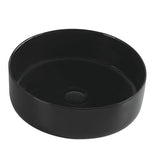 Aulic DOVE Black Ceramic Basin (Round: 360x360x120)