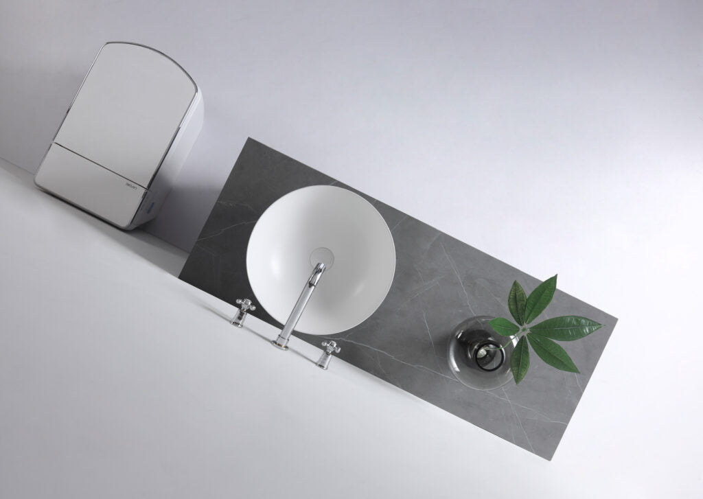 Aulic Argyle White Ceramic Basin (Round: 405x405x145)