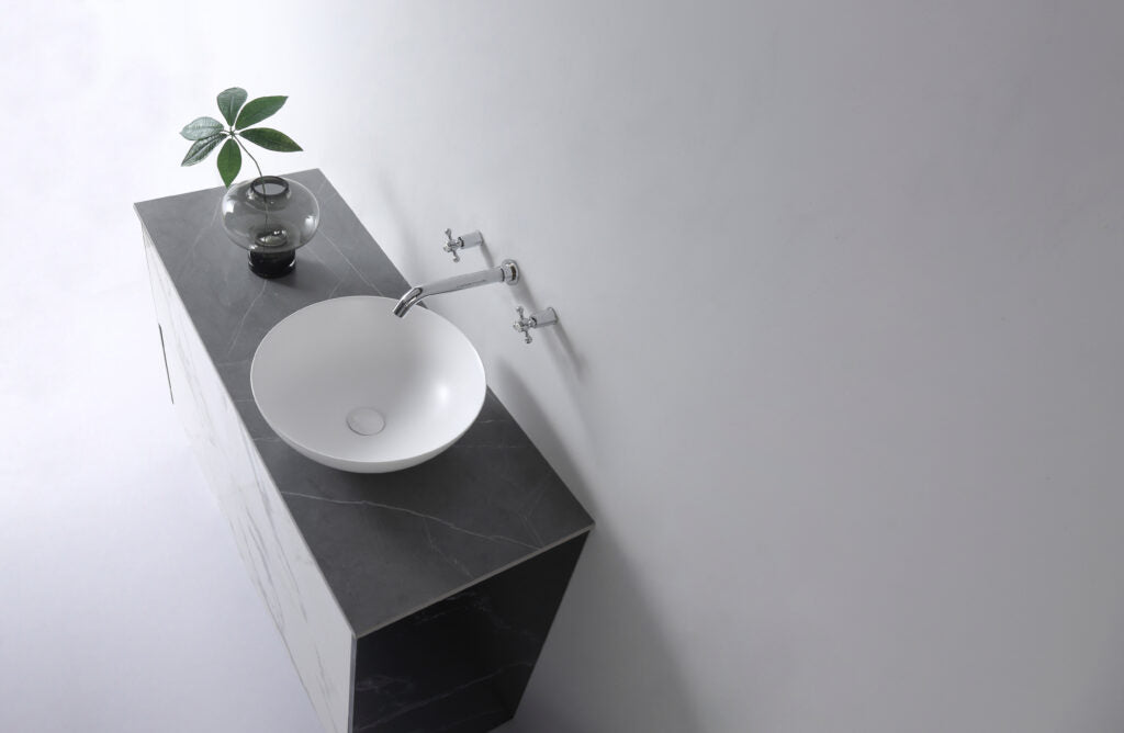 Aulic Argyle White Ceramic Basin (Round: 405x405x145)