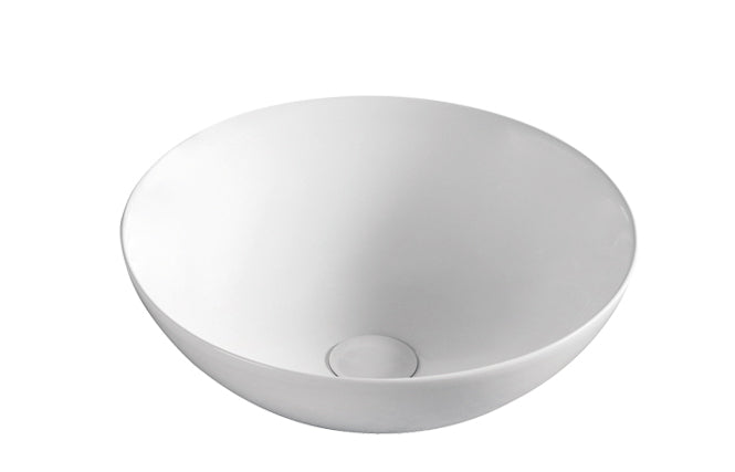 Aulic Argyle White Ceramic Basin (Round: 405x405x145)