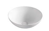 Aulic Argyle White Ceramic Basin (Round: 405x405x145)