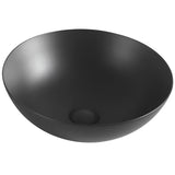 Aulic Argyle Black Ceramic Basin (Round: 405x405x145)