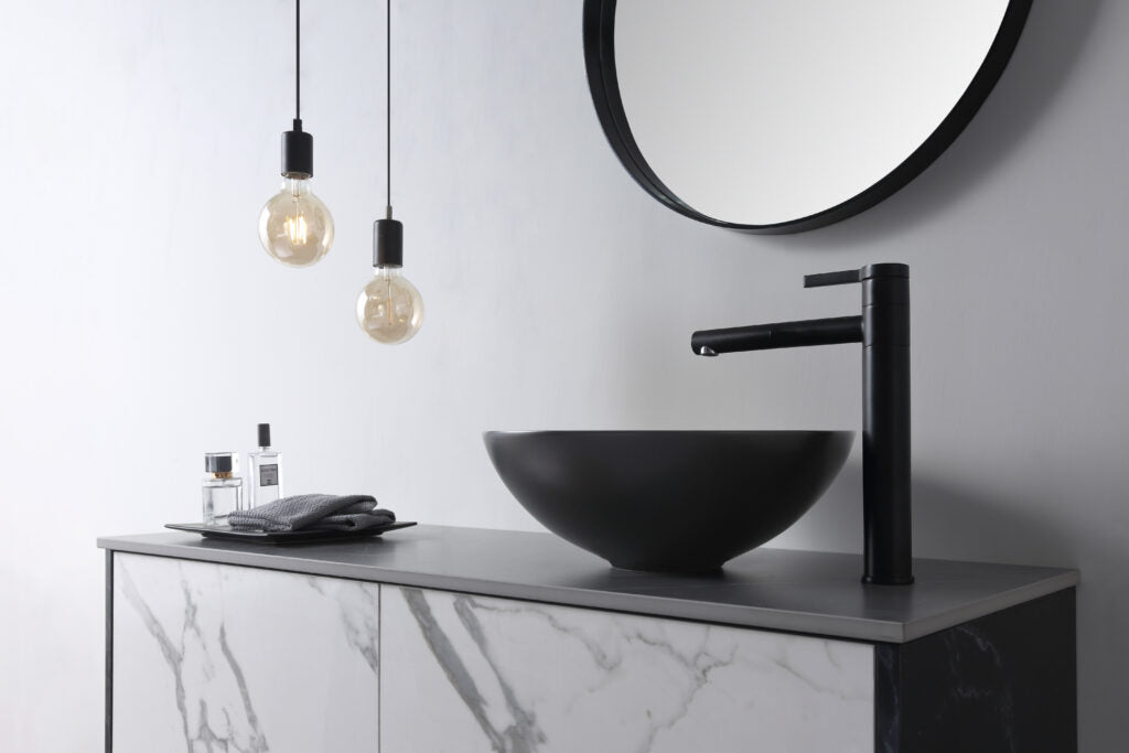 Black Ceramic Basin Aulic Argyle Black Ceramic Basin (Round: 405x405x145)