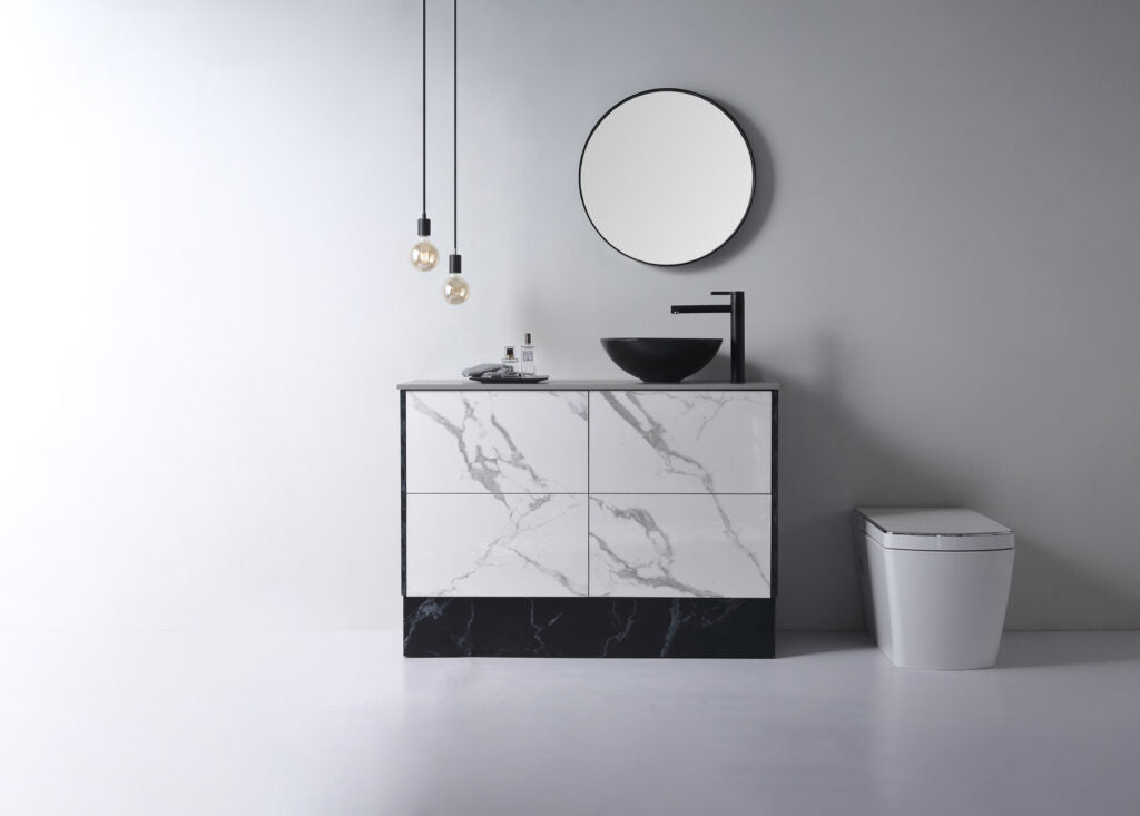 Aulic Argyle Black Ceramic Basin (Round: 405x405x145)