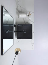 Aulic MACLEOD Matte Black Ceramic Basin (Square: 360x360x120)