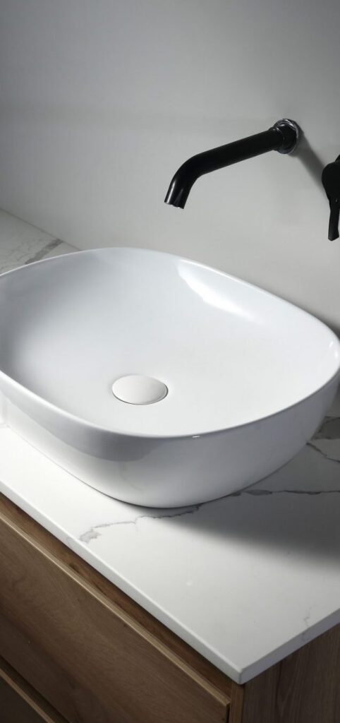 Aulic BENNETT Ceramic Basin (Oval: 465x375x120)