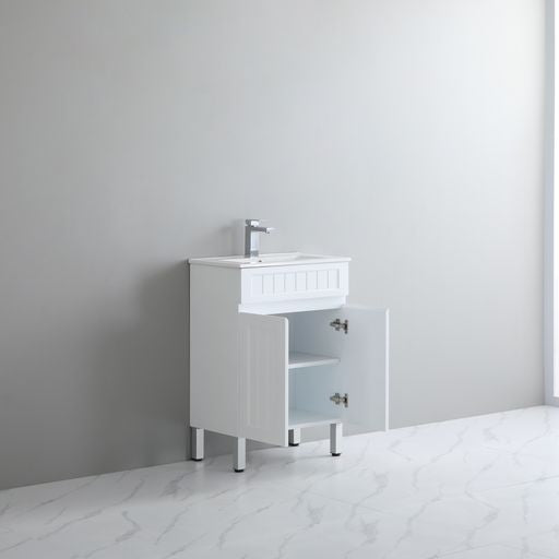 ACACIA SHAKER PVC Floor Vanity 600