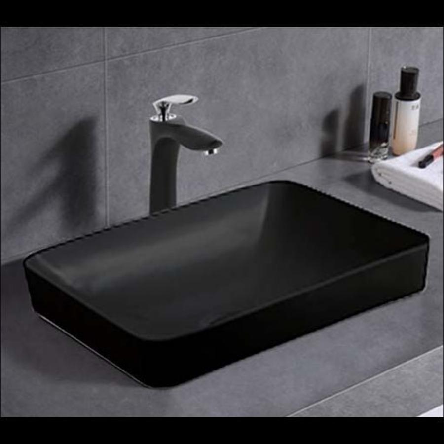 Logan Soft Matt Black Basin (Rectangle: 500x370x140mm)