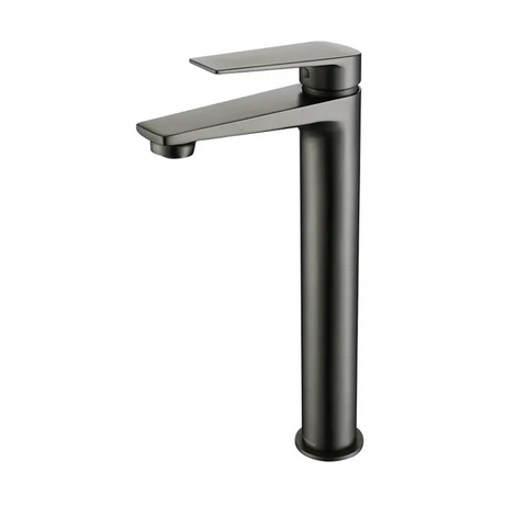 ZEVIO Tall Basin Mixer - Brushed Gun Metal